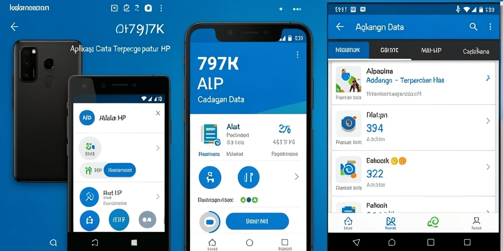 Tampilan utama antarmuka 797K menunjukkan kemudahan dalam melakukan cadangan data.
