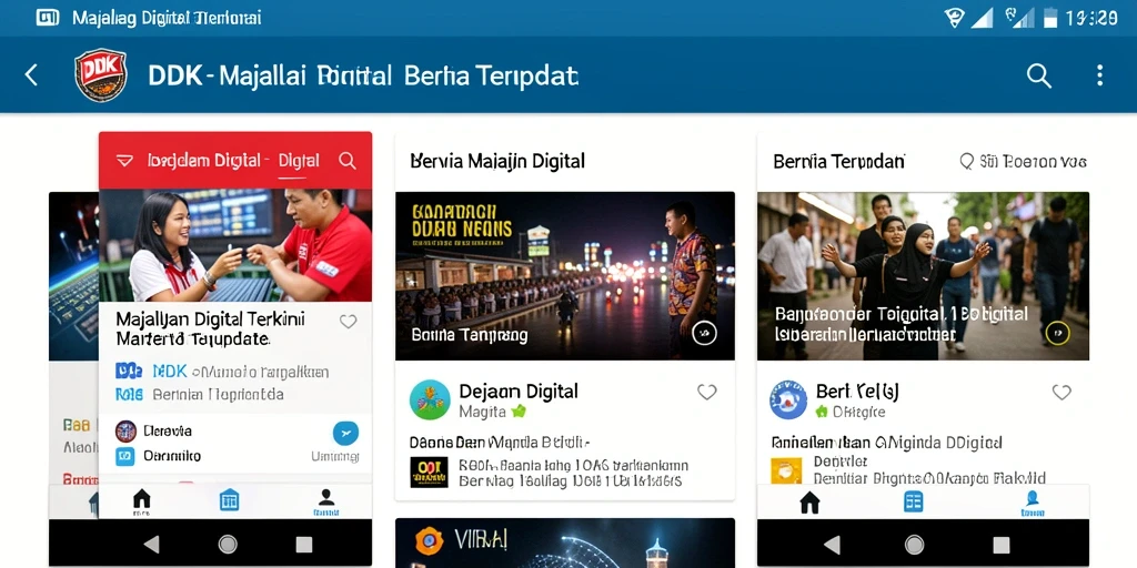Antarmuka DKK yang user-friendly untuk pengalaman membaca Majalah Digital.