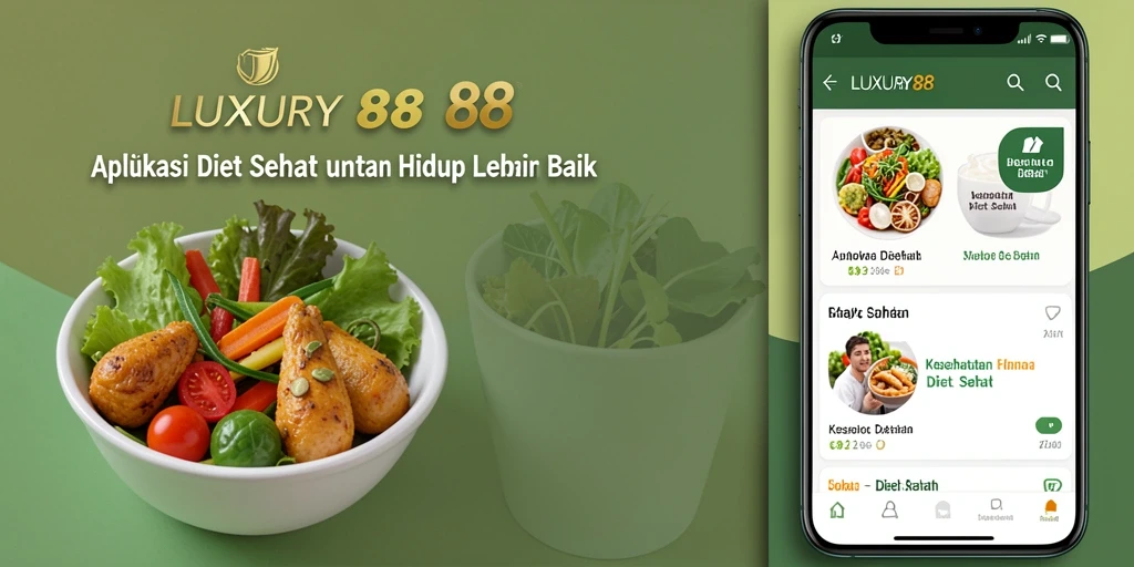 Antarmuka LUXURY88 yang menarik dengan fitur diet sehat.