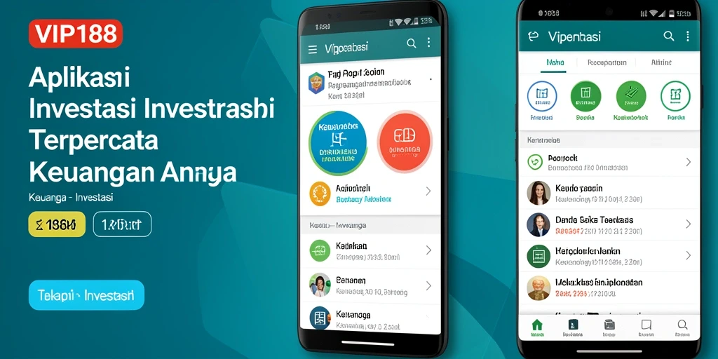 Tampilan antarmuka VIP188 yang sederhana dan intuitif untuk investasi.