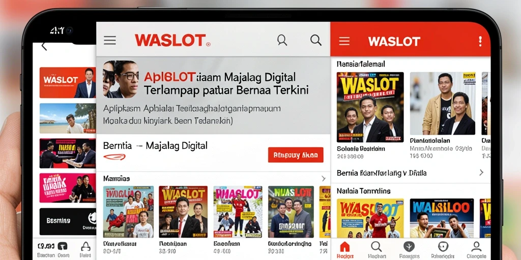 Tampilan antarmuka aplikasi WASLOT yang menarik dan informatif.
